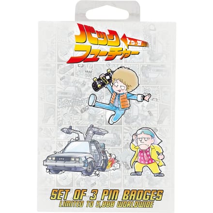 Fanattik Back to the Future Limited Japanese Edition Pin Badge Set
