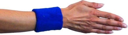Witbaard Polsbandjes 7 Cm Katoen Blauw One-size 2 Stuks
