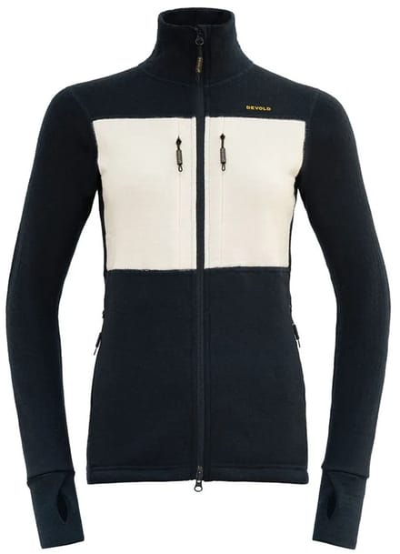 Devold Of Norway Egga Grid Merino Jas Zwart L Vrouw
