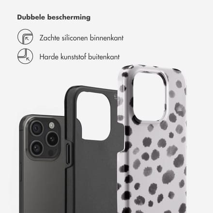 Selencia Hoesje - Geschikt voor Apple iPhone 15 Pro - Backcover - Trendy Leopard