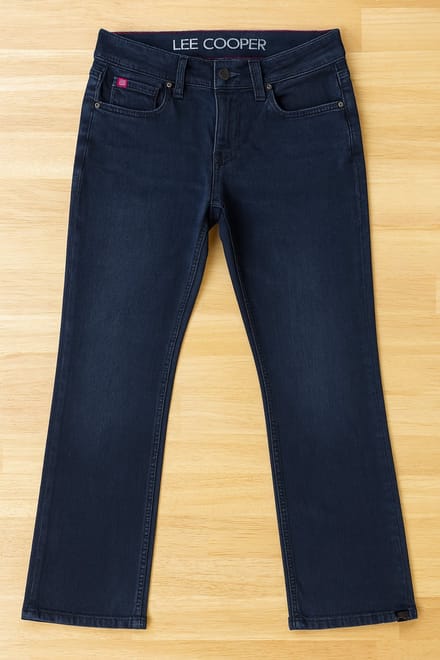 Lee Cooper Heren Jeans LC112ZPS – Straight Fit – Blue Black – W28 L32