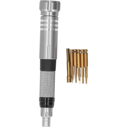 Multifunctionele Schroevendraaierset Pen Type Reparatie Schroevendraaier met 6 stuks Intrekbare Bits BT8927B gray