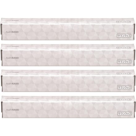 [Beperkte Editie] Huishoudfolie 30cm x 50m, Monochroom Ontwerp Verpakking, 4-Pack white