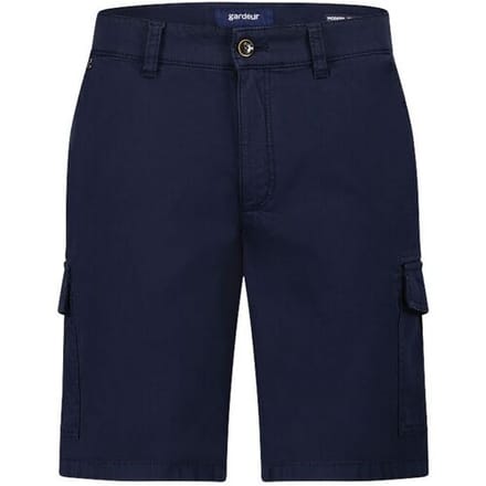 Gardeur Bermuda Jasper Lightweight Cargo Twill Comfort Stretch Navy / male