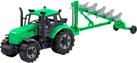 Cavallino Toys Cavallino Tractor with Plough Green Scale 1:32
