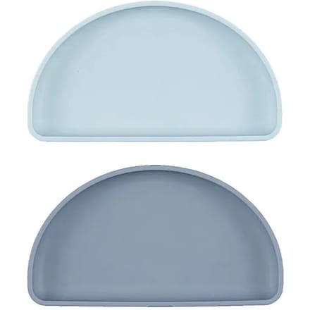 By Lille Vilde - Snack - Bordjes - Dusk - Sky - Baby - 2 stuks - Siliconen