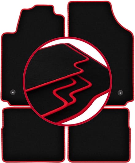 CARLUX-RED automatten voor: Audi A2 hatchback (2000-2005)