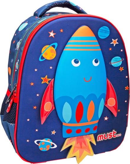 Must Peuterrugzak Rocket - 31 x 27 x 10 cm - Polyester