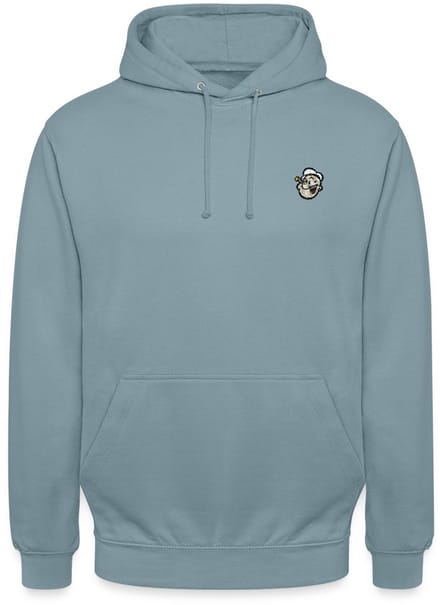 Popeye Als Borduurmotief Hoodie Unisex