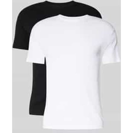 regular fit T-shirtset van puur katoen in 2-pack