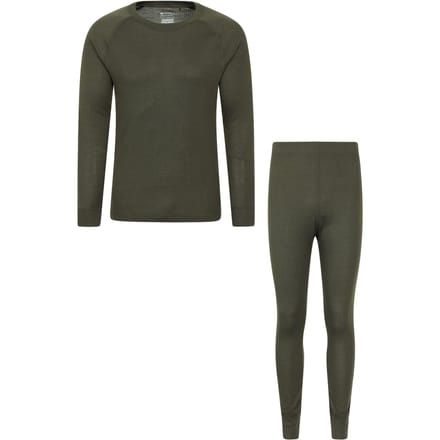 Mountain Warehouse Heren Talus Thermische Base Layer Set (Kaki Groen)