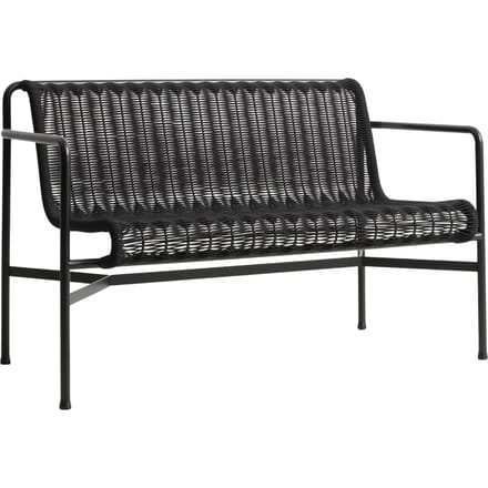 HAY Palissade Cord Dining Bench - anthracite