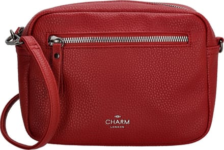 Charm London New York Crossbody Schoudertas - Donkerrood
