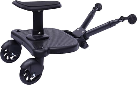 Meerijdplank Kinderwagen - Extra Plank - Samen Reizen - Universele Pasvorm - Tot 25 kg - Zwart