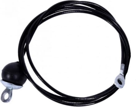 Gorilla Sports Lange Kabel voor Lat Pulley Station Wit – 241,5 cm – Stalen Trekkabel
