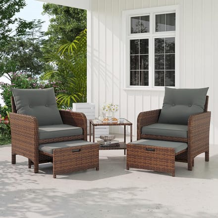 Luxe Loungeset – Weerbestendig – 69x61x74 cm – Industrohome