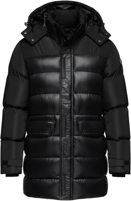 OMBRE Jas - Polyamide - Lange Mouw - Drukknopen Zwart S