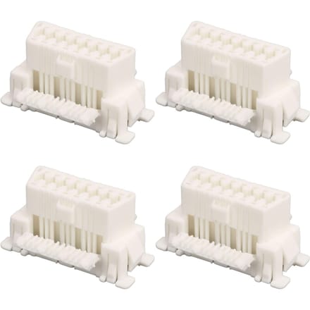 10PCS OBD2 16-pins vrouwelijke stekker kabelboom connector wit voor auto diagnostische stekker interface scanner white