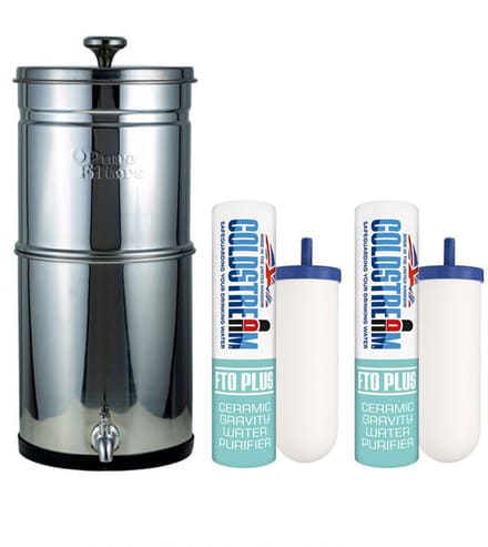 Pure Filters Voyager RVS Waterfilter - 6 liter - inclusief 2 Coldstream FTO PLUS filters