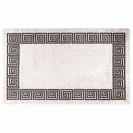 vidaXL - Vloerkleed - wasbaar - 120x180 - cm - lichtbeige