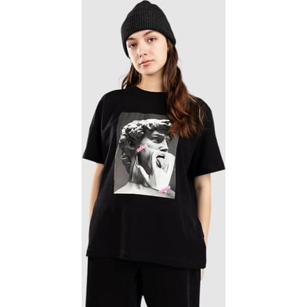Miss Tee Tongues Out T-Shirt zwart