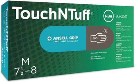 Ansell TouchNTuff 93-250 nitril wegwerphandschoen XL