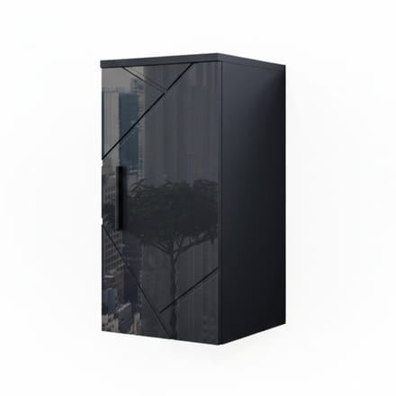 Vicco Irma Badkamerkast – 30 x 59 cm Antraciet Hoogglans