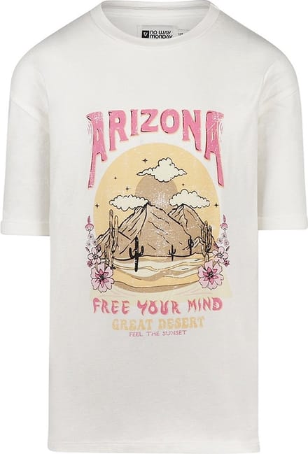 No Way Monday Meisjes T-shirt - Off white