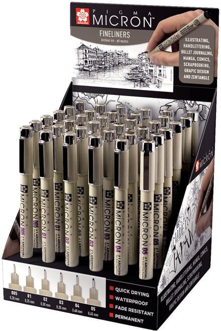 Sakura Pigma Micron Fineliner - Sneldrogende inkt - Permanent