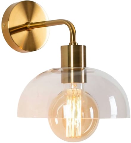 Kosilum - Eloise - Wandlamp - Goud/Messing - Metaal en glas