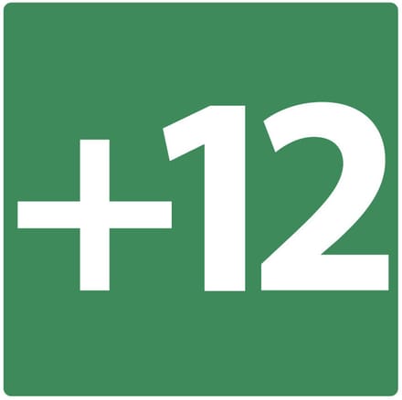 Niveau +12 bord - kunststof 150 x 150 mm