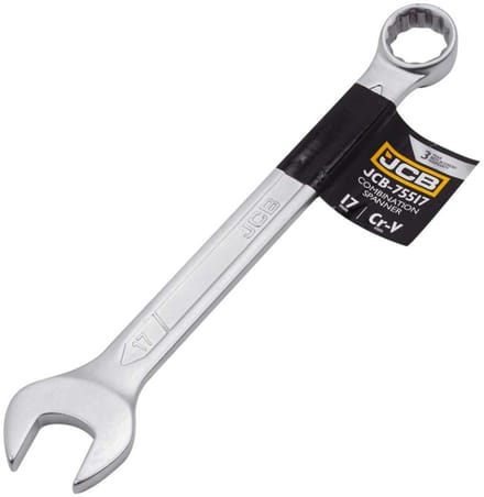 JCB - Ringsteeksleutel - 17mm - Chroom-vanadiumstaal - Satin Afwerking