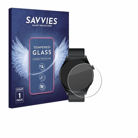 Savvies - Glas Screenprotector voor Infinix XWATCH XW3E - Gehard Beschermglas 9H