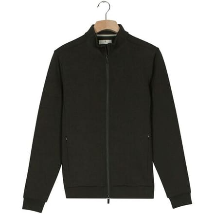 Thomas Maine Vest Sweat Cardigan Full Two Way Zip Side Pockets Donker Groen / male