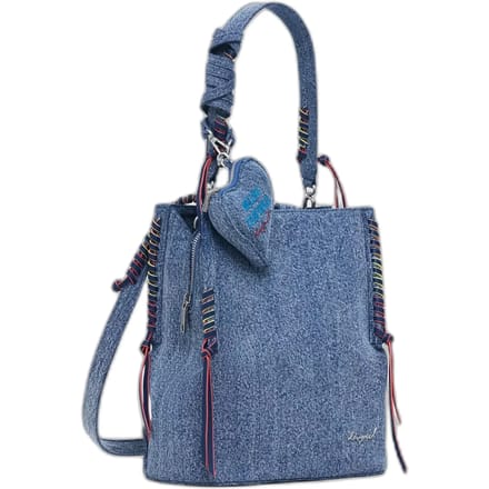 Desigual vrijetijdsrugzak rugzak Torio Backpack Mini Denim Raw blauw