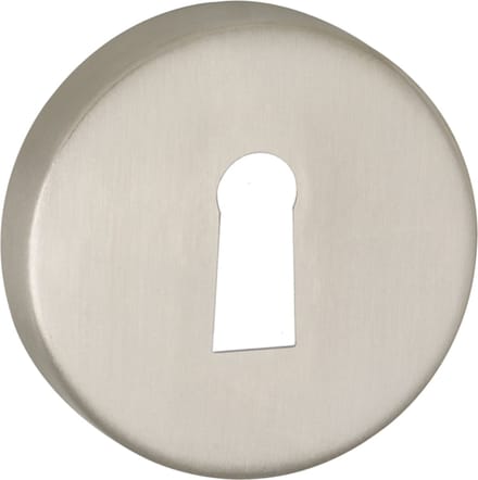 Impresso rond rozet - Klaviersleutel - RVS geborsteld