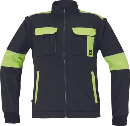 Cerva MAX VIVO werkjas 03510038 - Zwart/HV Geel - 50