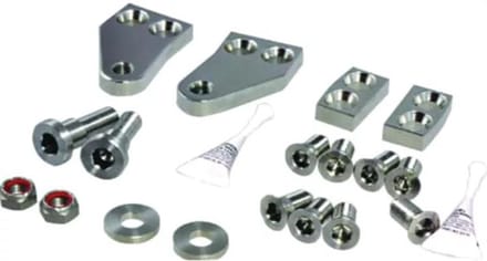 SeaStar Tournament Hardware Kit Twin engine Dual Cylinder With front mount plate