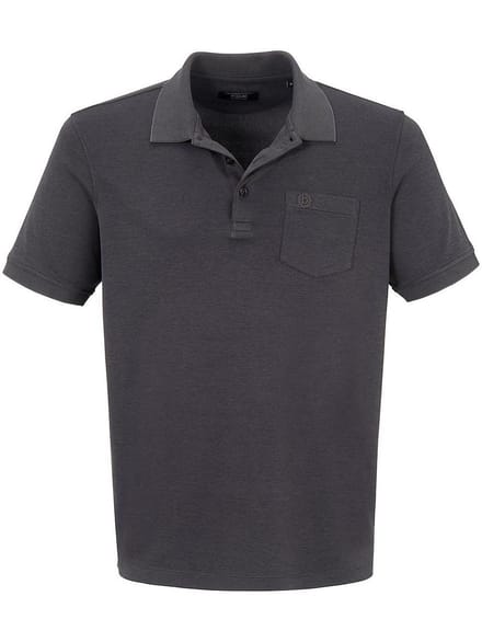 Poloshirt korte mouwen en borstzak Van Bugatti grijs