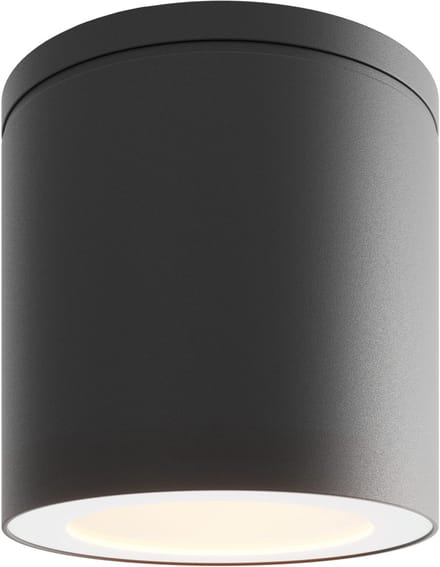 Ledvion - LED Opbouwspot, Dimbaar, 3W, 2700K, IP54, Zwart