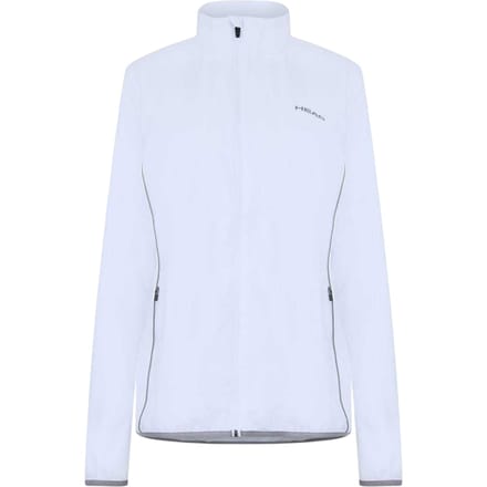Head Dames Club Logo Volledige Ritssluiting Trainingsjack (Wit)