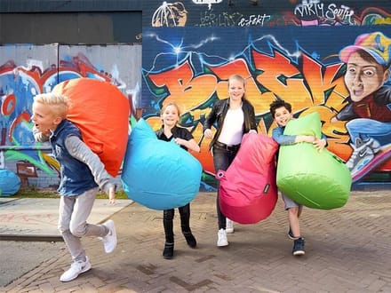 Sit&joy  Kinder Zitzak Stoel Bumba - Oranje