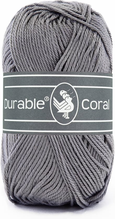 Durable Coral - 2235 ash - Gemerceriseerd Katoen Garen