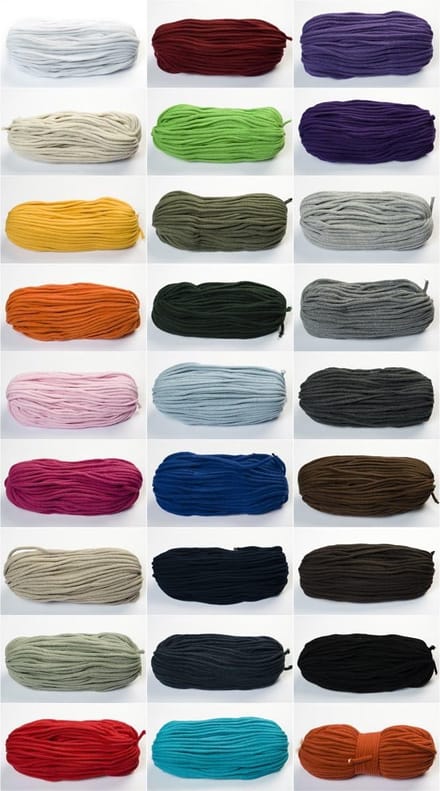 Dik Katoenen Touw Wit 6mm x 50 Meter