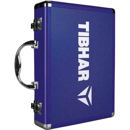 Tibhar Alu Batkoffer Tafeltennis/Pingpong Blauw (Alu Cube Blue)