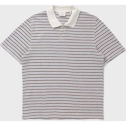 Knitted Stripe Polo