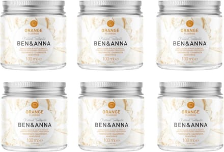 BEN&ANNA - Orange tandpasta met fluoride 100 ml - 6 Pak