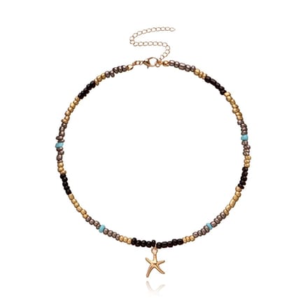 Jomide Choker Bohemian Zeester - Goudkleurig