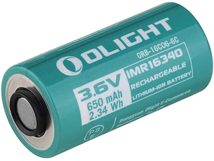 OLight ORB-16C06-6C Speciale oplaadbare batterij 16340 3.7 V 650 mAh 1 stuk(s)
