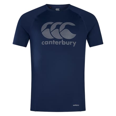 Canterbury Heren Groot Logo Super Light T-Shirt (Marine)